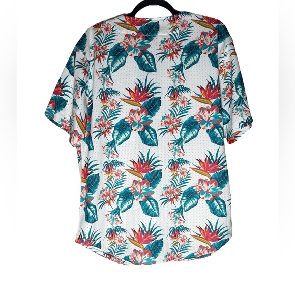 Mitchell & Ness Hawaiian Floral Jersey Mens Large Golden State Warriors Summer - Picture 2 of 7